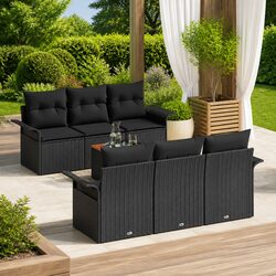 Comfort and Durability in a 7-Piece Garden Sofa Set