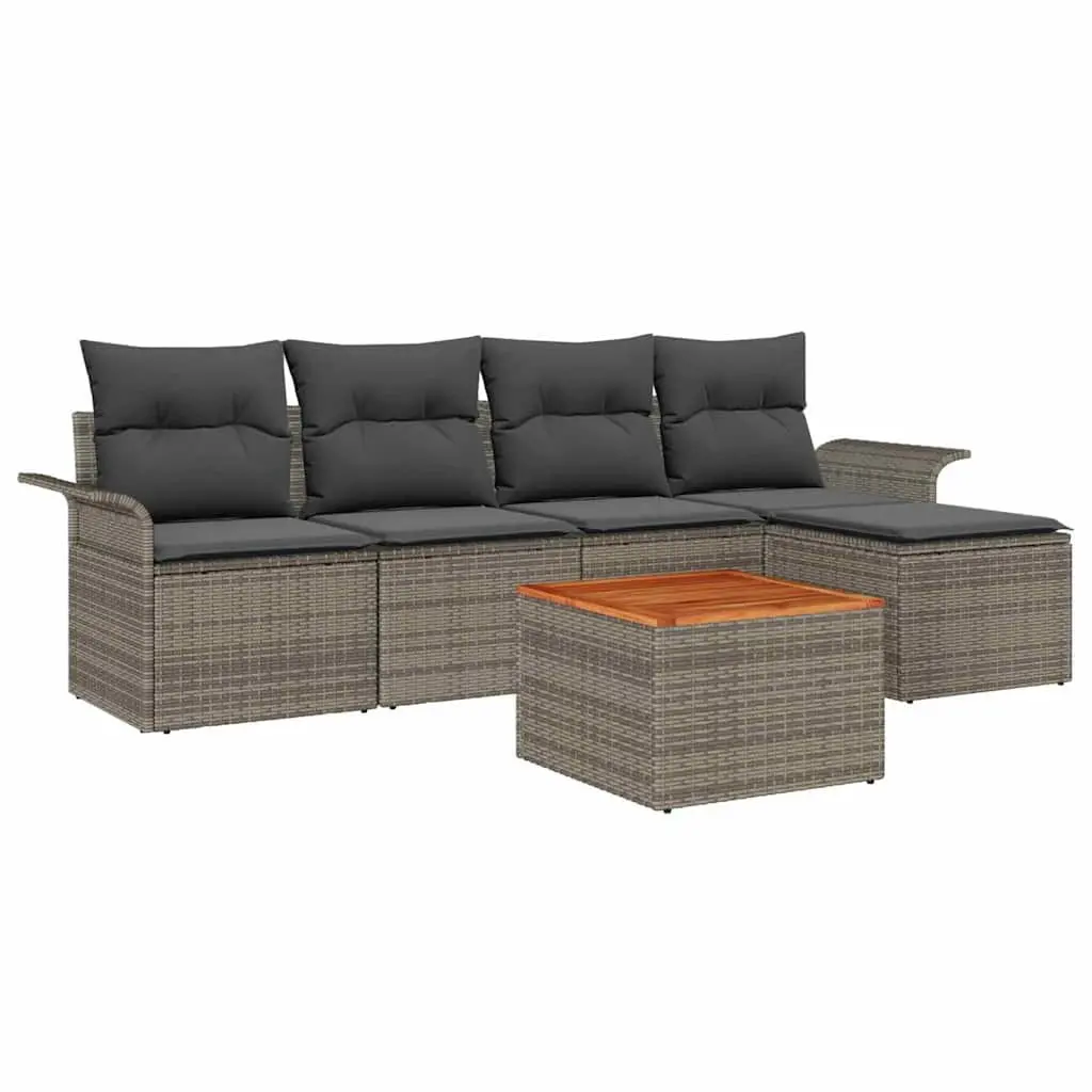 6-Piece Modular Garden Sofa Set for Outdoor Use