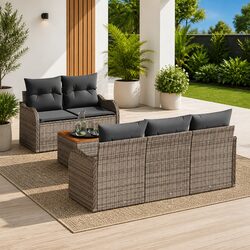 Reliable 6-Piece Garden Sofa Set with Comfort