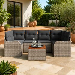 Quality Modular Garden Sofa Set: 7 Pieces for Comfort