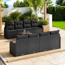 Comfortable and Versatile 9 Piece Garden Sofa Set