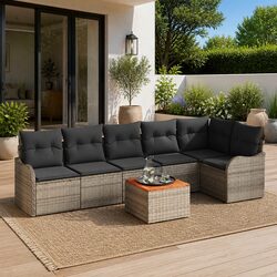 Comfortable Grey Outdoor Sofa Set with Value