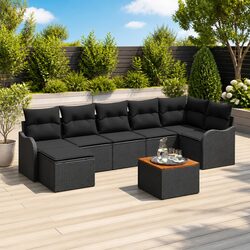 Comfort and Value: 8-Piece Garden Sofa Set