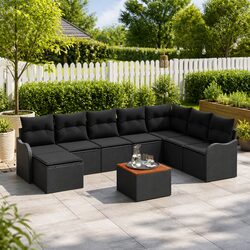 Comfort and Quality in Our 9-Piece Garden Sofa Set