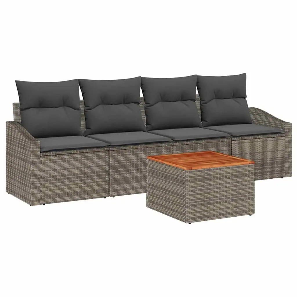 5-Piece Modular Sofa Set for Outdoor Comfort