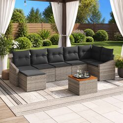Reliable 8-Piece Outdoor Sofa Set with Modular Design