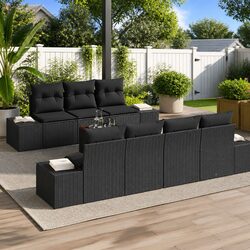 Comfortable and Practical 8-Piece Garden Sofa Set