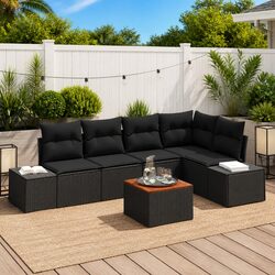 Comfort and Value in a 6-Piece Modular Garden Sofa Set