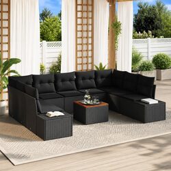 Warm and Reliable 10-Piece Garden Sofa Set for You