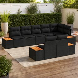 Reliable 8 Piece Garden Sofa Set for Outdoor Use