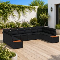 Cozy and Practical 10-Piece Garden Sofa Set