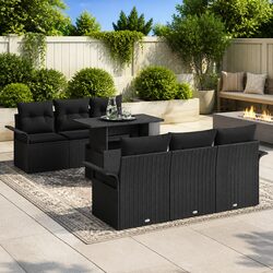 Affordable 7-Piece Garden Sofa Set with Practical Features