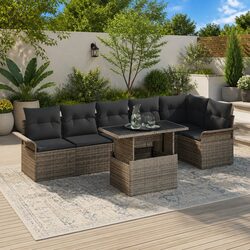 Comfortable 7-Piece Garden Sofa Set for Outdoor Living