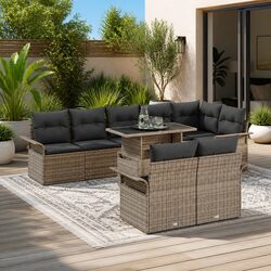 Comfort and Value in a 9-Piece Garden Sofa Set