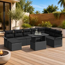 Comfortable and Functional 9-Piece Garden Sofa Set