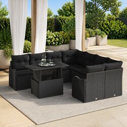 Comfortable and Functional 9-Piece Garden Sofa Set