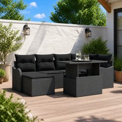 Comfortable 7-Piece Garden Sofa Set for Year-Round Use