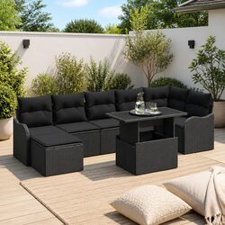 Practical and Durable 8-Piece Garden Sofa Set