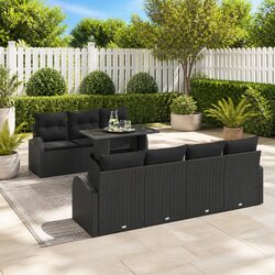 Reliable 8-Piece Rattan Sofa Set for Outdoor Enjoyment