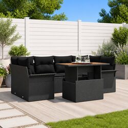 Comfortable 7-Piece Garden Sofa Set with Storage Solutions