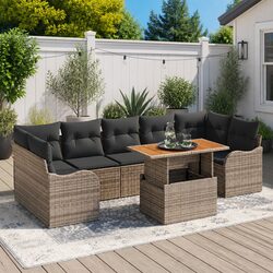 Reliable 8-Piece Garden Sofa Set Built to Last