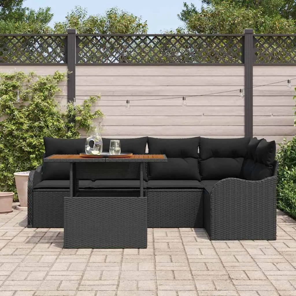 Modular Garden Sofa Set with Cushions