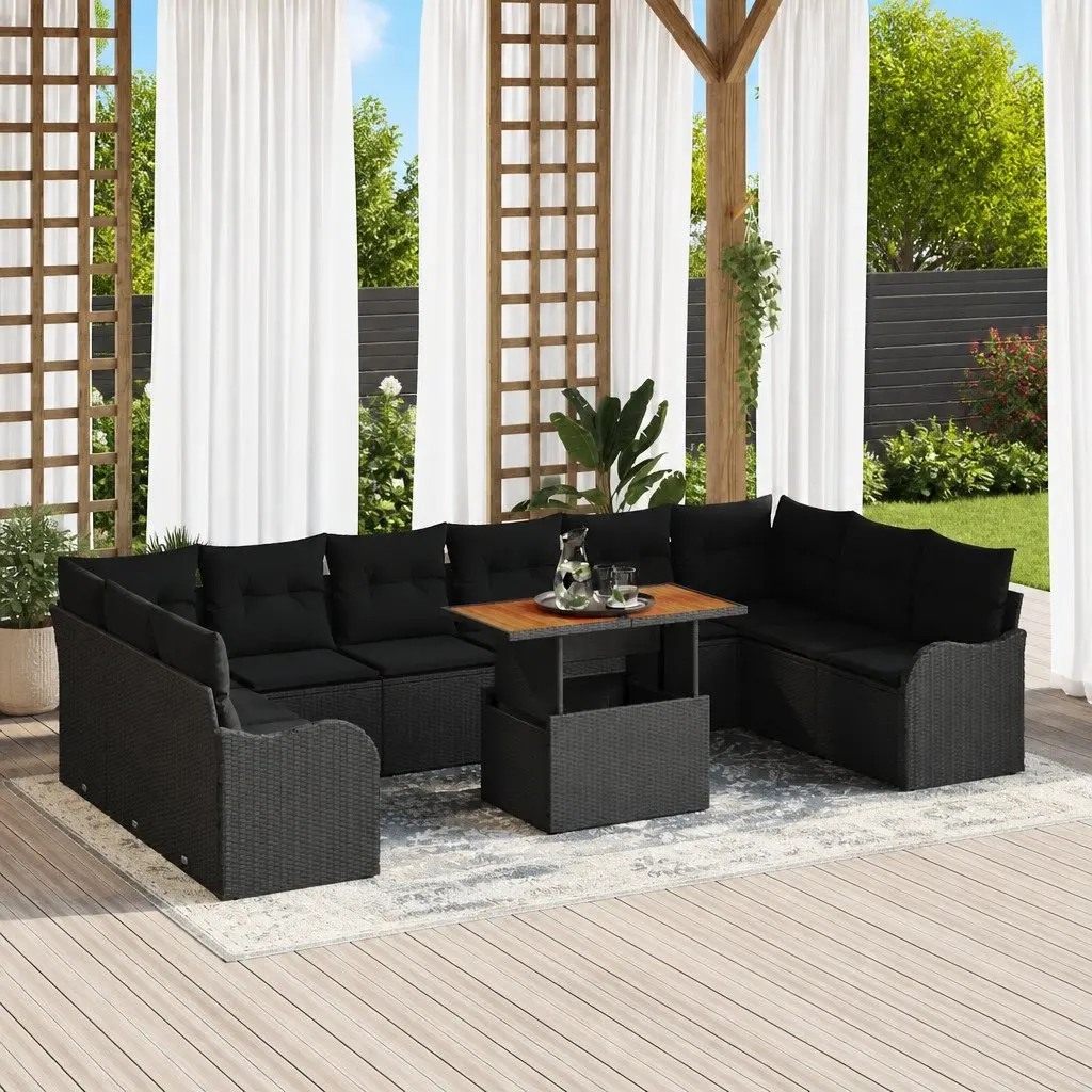 11-Piece Outdoor Sofa Set with Storage