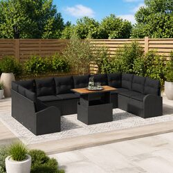 Warm and Practical 11-Piece Garden Sofa Set