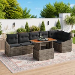 Affordable 7-Piece Garden Sofa Set with Comfort and Style