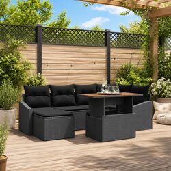Practical 7-Piece Outdoor Sofa Set with Smart Features