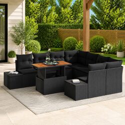Versatile 9-Piece Outdoor Sofa Set with Comfort and Style