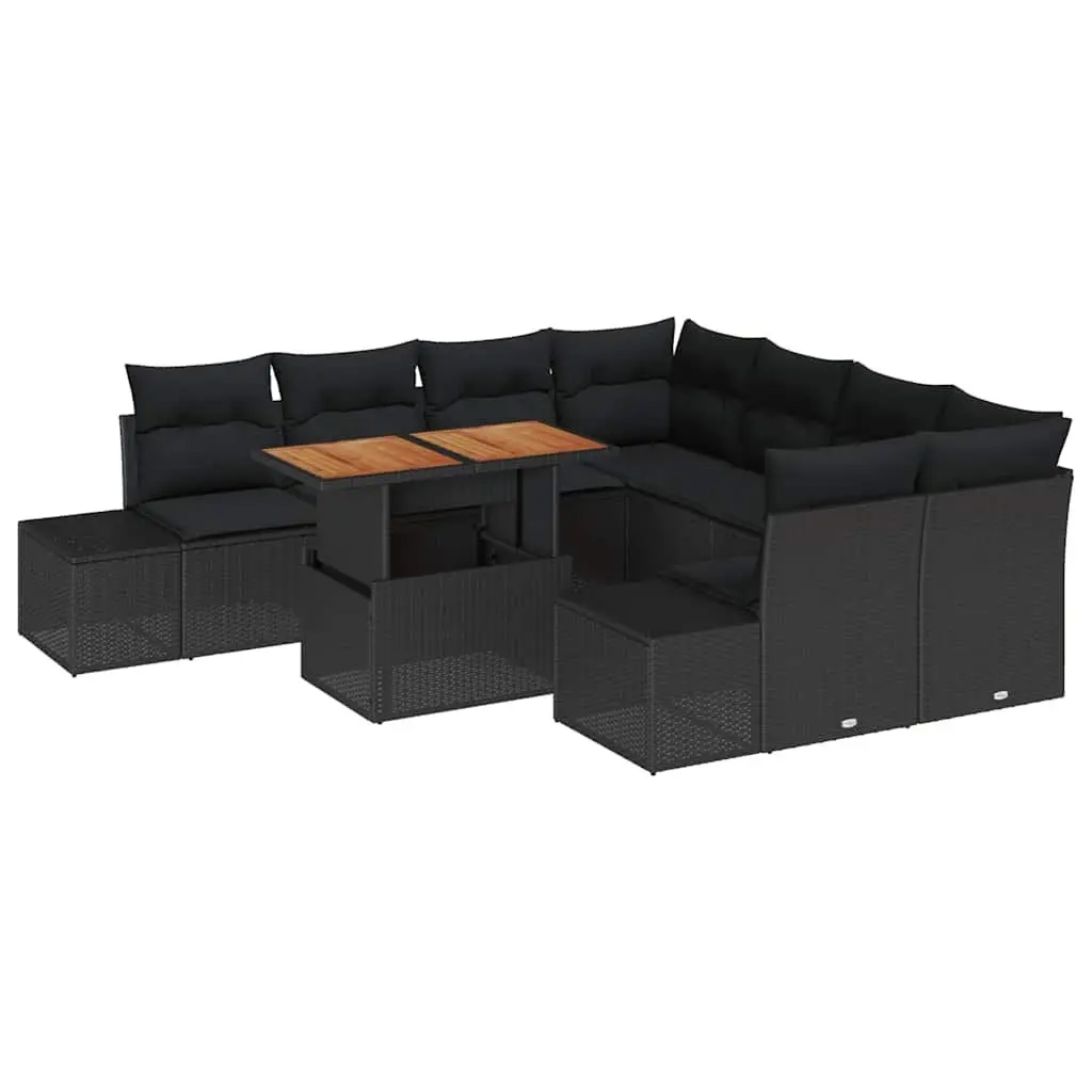 9-Piece Outdoor Sofa Set with Comfort and Style
