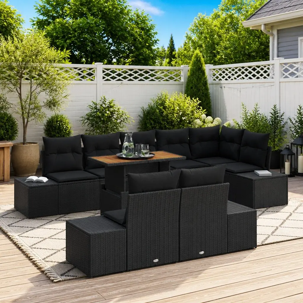 9-Piece Outdoor Sofa Set for Relaxation