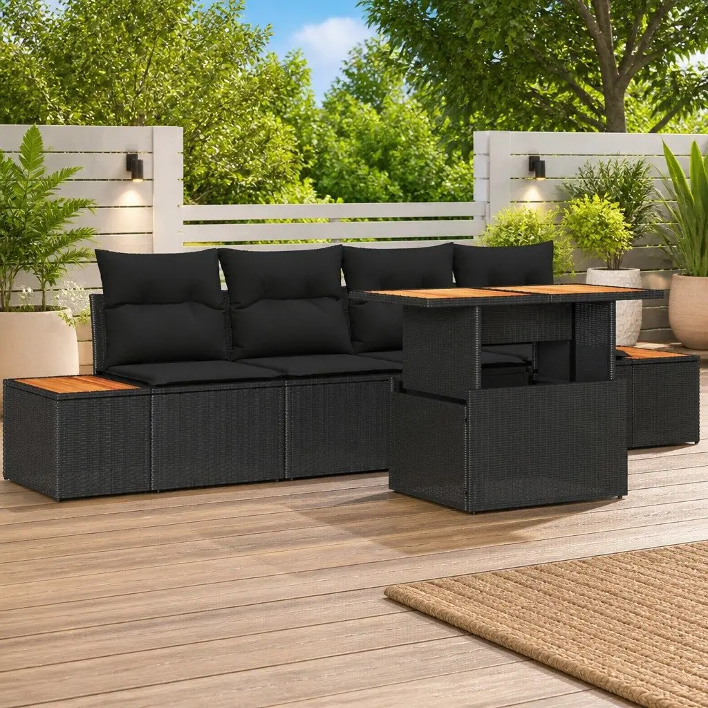 Outdoor Sofa Set with Hidden Storage