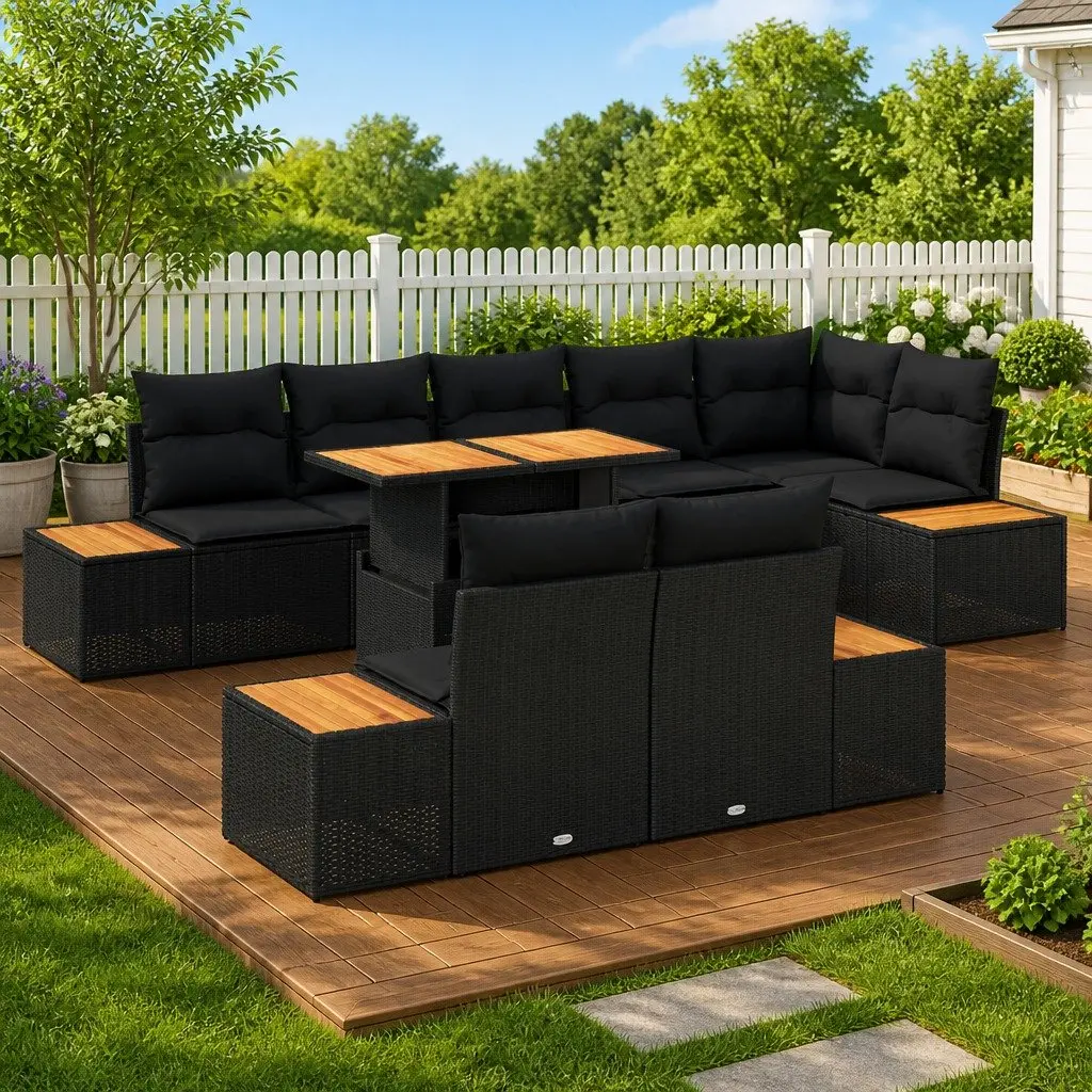 9-Piece Garden Sofa Set