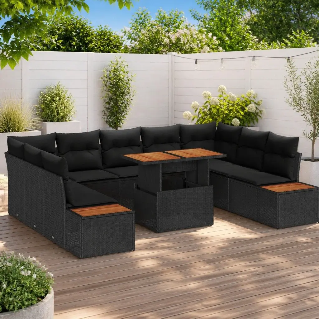 10 Piece Outdoor Sofa Set for Comfort