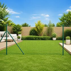 Reliable 26pcs Green Steel Fence Posts for Outdoor Use