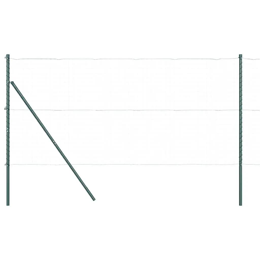 Embedded Fence Post Green Steel Garden Barrier 26 Piece Outdoor Boundary Marker