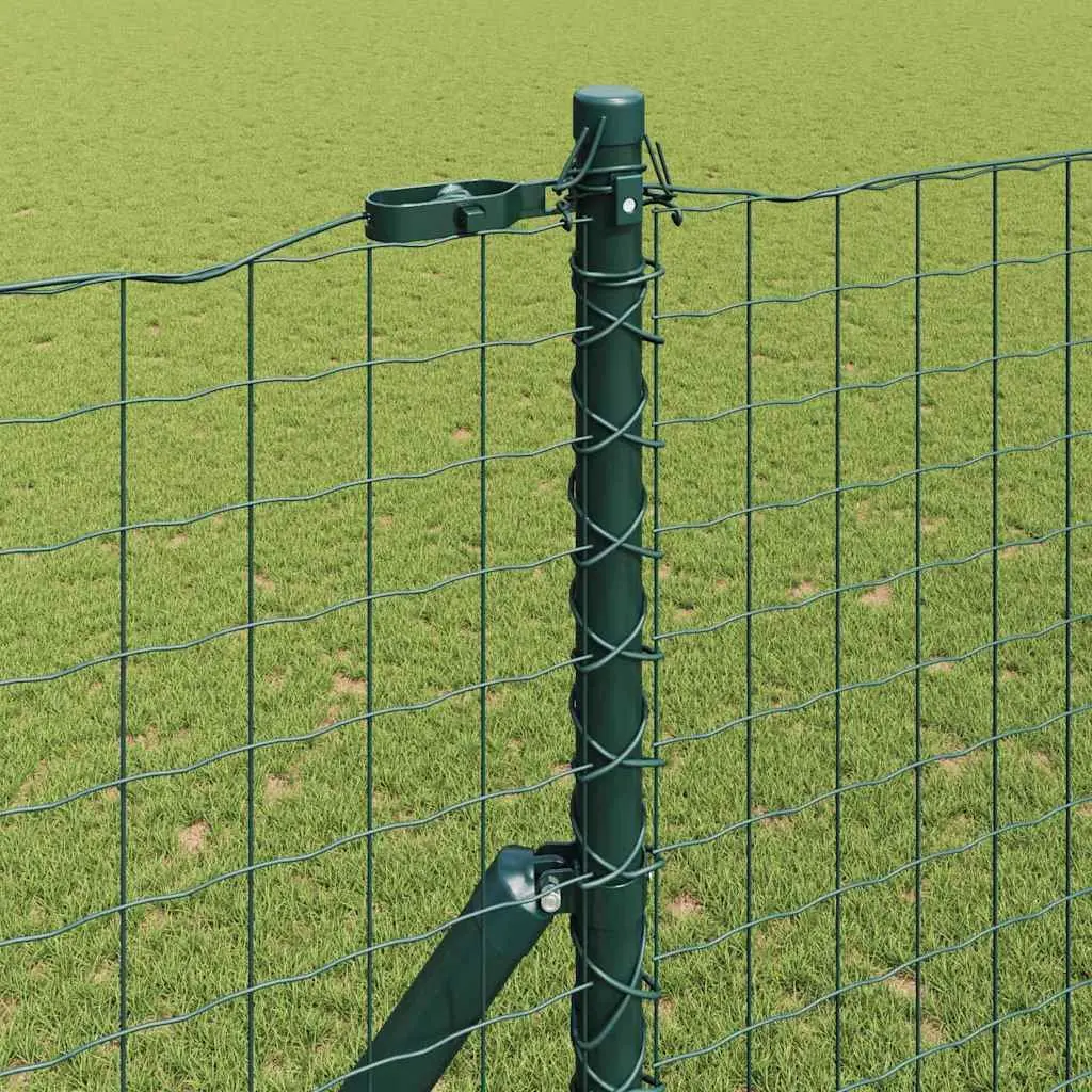 Embedded Fence Post Green Steel Garden Barrier 26 Piece Outdoor Boundary Marker