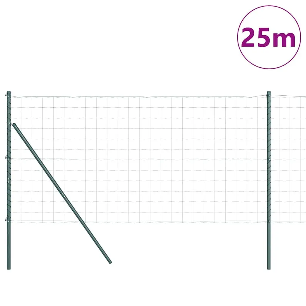 Outdoor Fence Panel Green Mesh PVC-Coated Steel Garden Terrace Barrier Enclosure