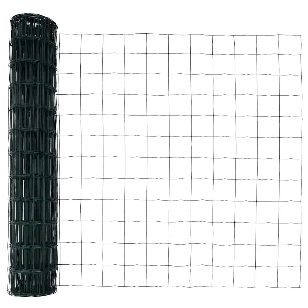 Outdoor Fence Panel Green Mesh PVC-Coated Steel Garden Terrace Barrier Enclosure