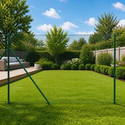 Reliable Green Welded Wire Fence Panel 10 x 1.5 m for Outdoor Use
