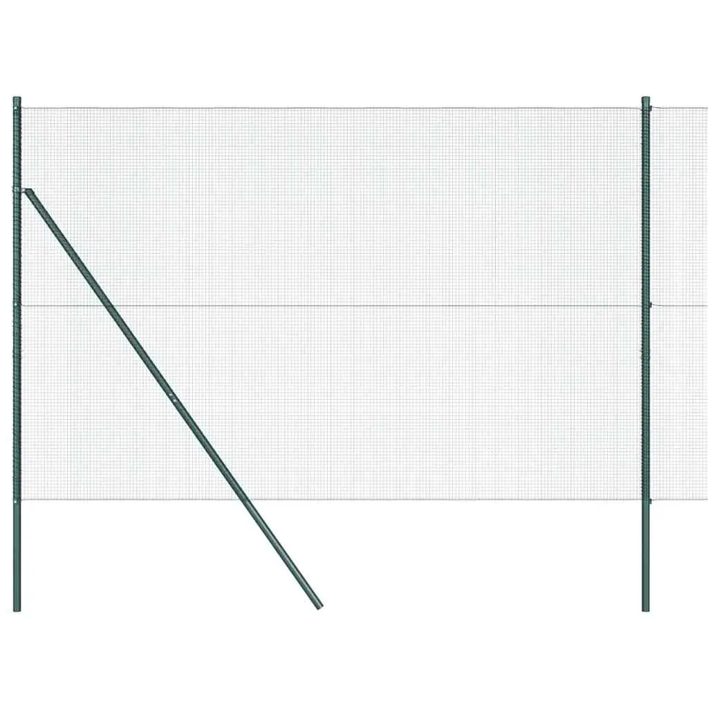 Welded Wire Fence Panel 25 x 1.5 m in Green