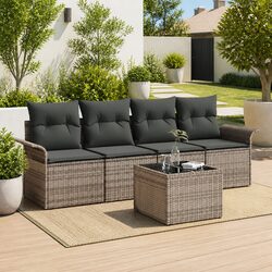 Comfortable 5-Piece Garden Sofa Set with Practical Features