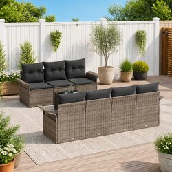 Comfortable and Reliable 8-Piece Garden Sofa Set