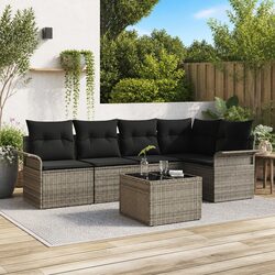 Grey Poly Rattan Sofa Set: Comfort and Value Combined