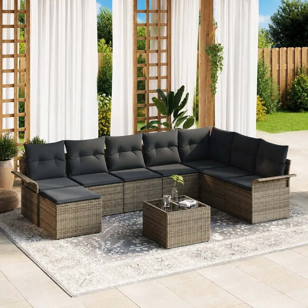 Modular Garden Sofa Set with Removable Cushions