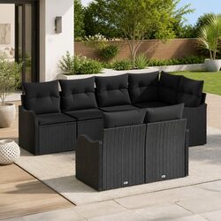 Comfortable and Practical 7-Piece Rattan Sofa Set