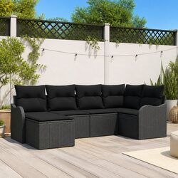 Warm and Practical 6-Piece Modular Garden Sofa Set