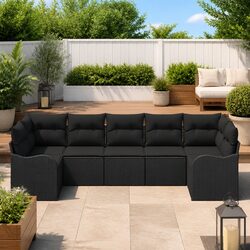 Comfortable and Practical 7-Piece Garden Sofa Set